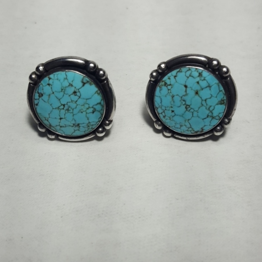 60s Vintage Sterling Silver Twist On Earrings